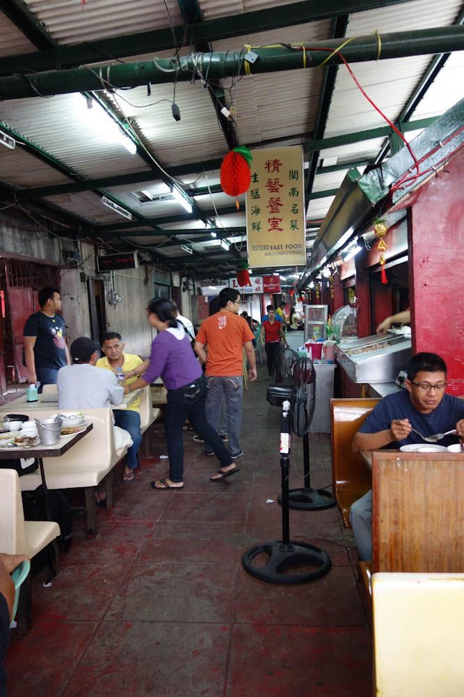 hallway on where to eat estero frogs in binondo manila