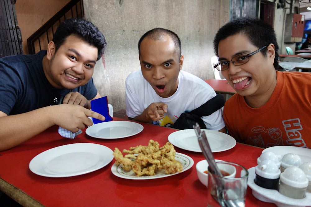 excited customers for frog legs served in estero