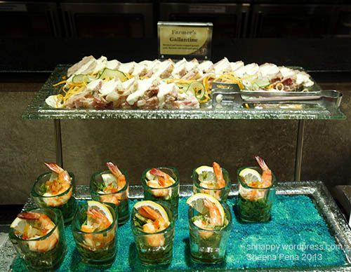 Farmer's Gallantine - Vikings SM Marikina farmer's gallantine served in shot glasses and colored salt