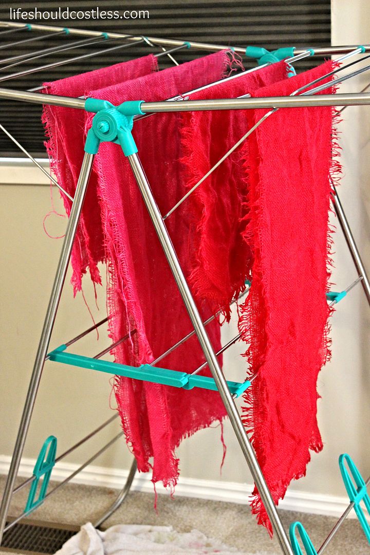 How To Dye Burlap Any Color LIFE SHOULD COST LESS