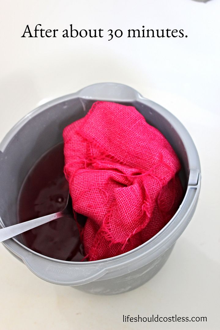 How To Dye Burlap Any Color LIFE SHOULD COST LESS