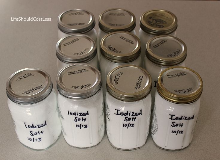 Long Term Food Storage in Mason Jars Salt LIFE SHOULD COST LESS