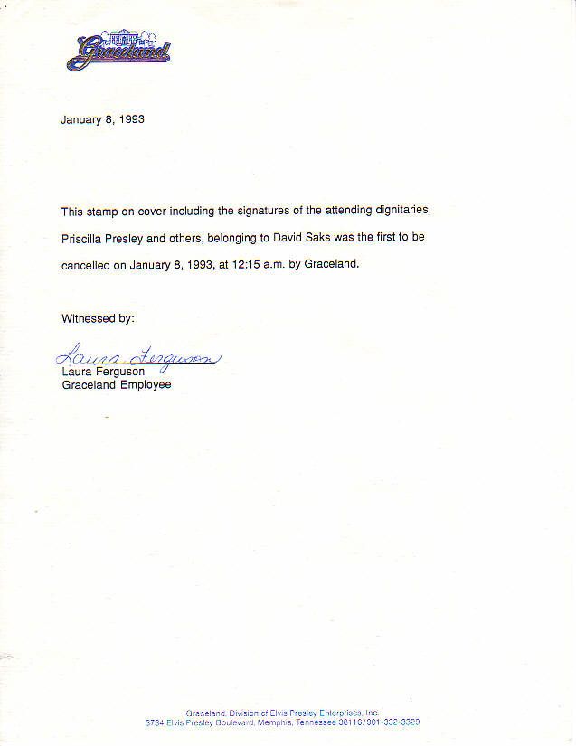 Graceland Letter of Authenticity 2 photo letter2.jpg