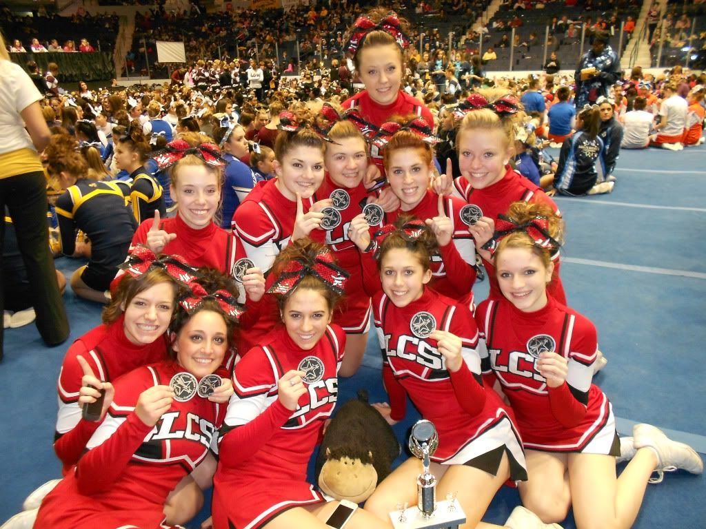 Letchworth varsity cheerleading team Rachelle Wright, Grace Roberts, Justus Ryan, Meghan Cartwright, Brittany Kaczmarek, Kailee Cox, Caitlin Seymour, Paula Barton, Sara Crystal, Kerstyn George and Kali Mrowczynski. Not pictured: Coach Marsha Mistretta.