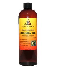 Jojoba Oil Golden Organic Carrier Unrefined Raw Virgin Cold Pressed Pure 16 oz
