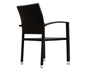 Outdoor Furniture, Wicker Dining Chairs, Wicker Outdoor Furniture, LexMod Bella Patio Chairs Set of 4