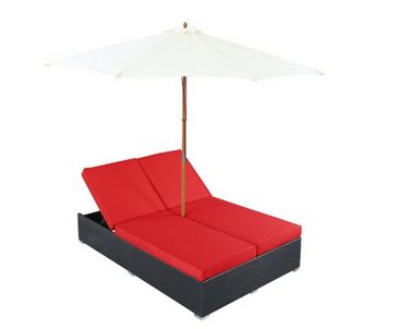 Outdoor Furniture, Wicker Chaise Lounge Chairs, Wicker Outdoor Furniture, LexMod Wicker Arrival Chaise