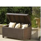 Lima Ottoman / Deck Box All-weather Woven Wicker and Iron Frame Construction, Wicker Storage Box, Outdoor Storage Boxes, Outdoor Furniture, Outdoor Wicker Furniture,Wicker Outdoor Storage Boxes, Wicker Storage Box, Outdoor Storage Boxes, Outdoor Furniture, Outdoor Wicker Furniture