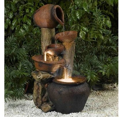   Pentole Pot Indoor and Outdoor Fountain with Illumination