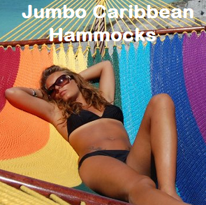 Jumbo Caribbean Hammocks, Caribbean Hammocks, Swing Garden Hammocks, Hammocks, 