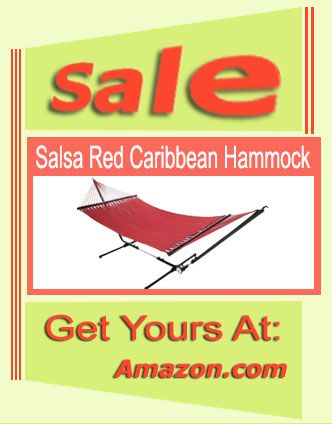 Salsa Red Caribbean Hammock, Rope Hammocks, Hammocks, Tropic Island Salsa Red Caribbean Hammock, Swing Garden Hammocks,
