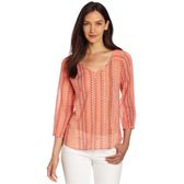 Lucky Brand Women's Caley Squash Blossom Top