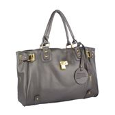 MG Collection LUCCA Designer Inspired Glamour Padlock Shopper Hobo Handbag w/Shoulder Strap