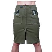 Immature Olive  Rear Pocket Skirt