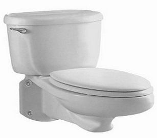 American Standard 2093.100.020 Glenwall Pressure Assisted Elongated Wall-Mounted Toilet