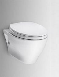 Toto CT418FG Aquia Wall-Hung Dual-Flush Toilet with SanaGloss