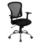  Buy Offex Mid-Back Black Mesh Office Chair with Chrome Finished Base at Amazon