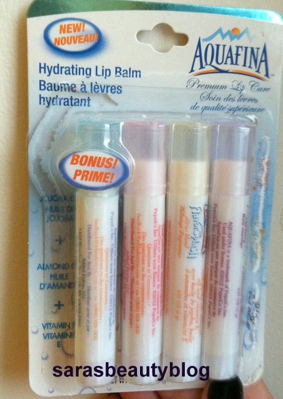 New Aquafina Premium Lip Care Hydrating Lip Balm Review Sara's Beauty