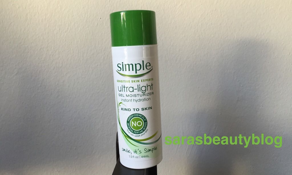 Simple UltraLight Gel Moisturizer Review Sara's Beauty Blog