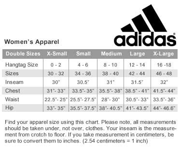 shoe size guide adidas