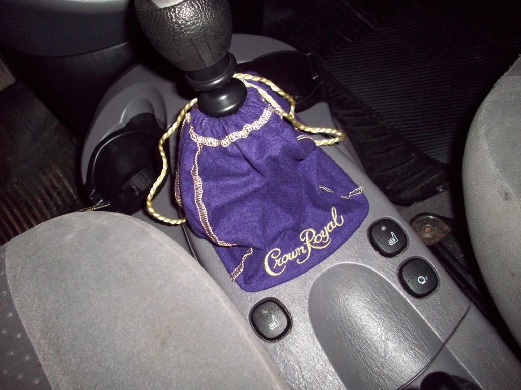Crown Royal Shift Boot and Purple Pool Ball Shift Knob