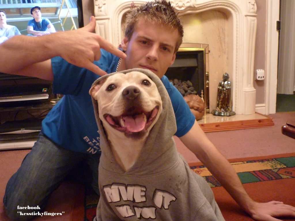 chav with staffie
