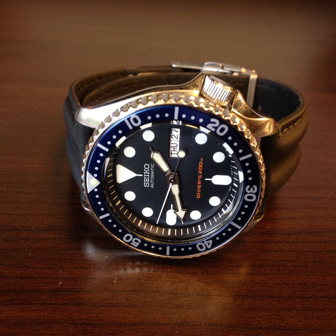 skx009 blue dial