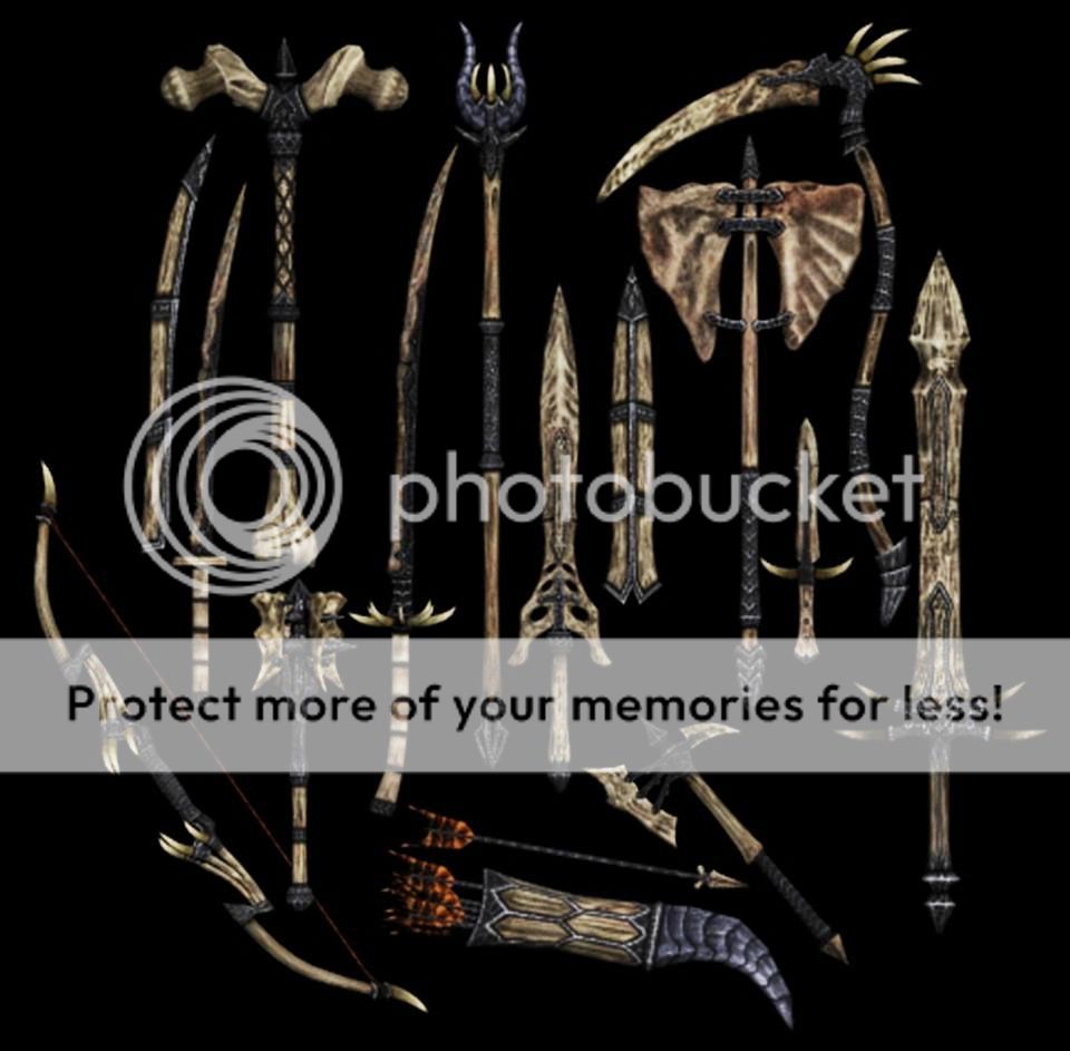 Dragonbone Weapons Photo by ashkingwulfharth | Photobucket