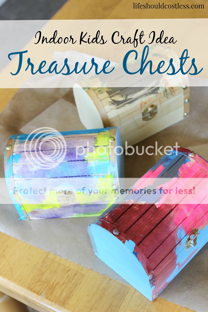 Indoor Kids Craft Idea, Treasure Chests |LIFE SHOULD COST LESS