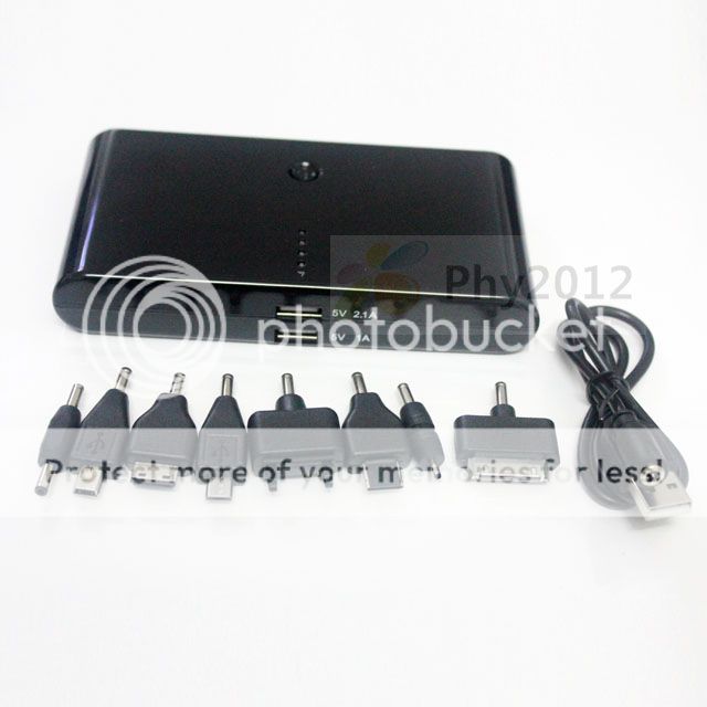 High Quality Black White 20000 30000mAh USB Power Bank External Battery Charger