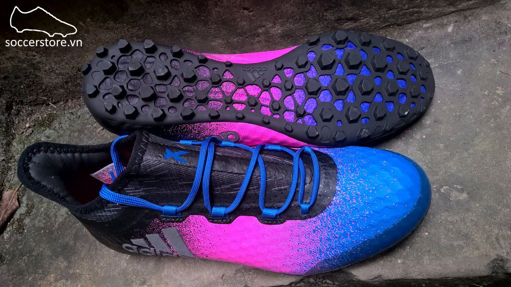 Adidas X Tango 16.1 TF- Shock Pink/Core Black/Blue BA9468
